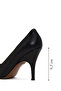 Women's Black Thin Heeled Leather Stiletto Af100006Dv - 4