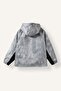 Waterproof Contrast Block Printed Hooded Coat Boy's H5374A826Wn - 2