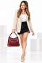 Women's Soft Textured Faux Leather Handbag – Single Compartment, Small Zippered Pocket, Casual Stylish Burgundy Bag - 6