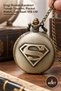 2 Pieces of Pocket Watch with Chain – Comic Character Themed Design, Pocket Watch, Pocket Watch 4X5 cm