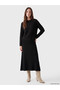 Alita City Lcw Modest Black Knitwear Plain Long Women's Skirt with a Difference