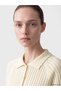 Alita City Lcw Modest Ecru Knitwear Openwork Short Women's Cardigan with a Difference - 3