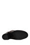 Women's Brown Zippered Thick Heeled Leather Boots Wf190059Dv - 6