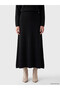 Alita City Lcw Modest Black Knitwear Plain Long Women's Skirt with a Difference - 2