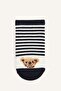 Bear and Text Patterned 5-Piece Cotton Booties Socks for Boys I6823A8Ns - 4