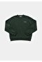 Regular Fit Mid Waist Plain Women's Green Sweatpants - 5