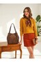 Original Women's New Season Suede Buckle Detailed Adjustable Strap Shoulder Bag Rc8024 - 3