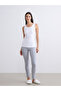 Two Mt Shop Quality Lcw Dream Anthracite Interlock Plain Standard & Regular Women's Thermal Leggings