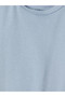 Two Mt Shop Quality Lcw Baby Blue Short Sleeve Printed Baby Boy Bodysuit - 3