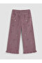 Esvab • Modern & Distinctive Girls' Velvet Trousers with Waist Drawstring - 3