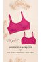 Girl's 3-Piece Training Bra Without Pads, Viscose Bustier with String Straps, First Bra