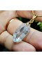 Herkimer Diamond - Herkimer Quartz Crystal Natural Stone Necklace - 2 - Gold Color Stainless Steel Chain (Only Hand Made) - 5