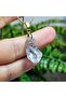 Herkimer Diamond - Herkimer Quartz Crystal Natural Stone Necklace - 3 - Gold Color Stainless Steel Chain (Only Hand Made) - 4