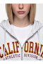 Alita City Gray with a Difference 3 Thread Threaded Printed Oversize Women's Zippered Sweatshirt - 3