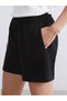 Alita City Farkıyla Koor Sport Black Interlock Plain Standard & Regular Women's Sports Shorts - 3