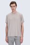 Beige Regular Fit Crew Neck T-Shirt