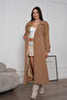 Women's Belted Double-Breasted Buttoned Lined Long Trench Coat