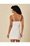 Women White Padded Knit Babydoll With Lace - 3