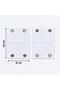2 Pieces of Body Extension Brackets with 2 Snaps 8*10 cm (9.5 mm Snaps)