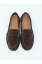 İzel 155 Brown Suede Genuine Leather Women's Shoes - 8