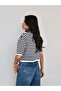 High Collar Striped Knitwear Blouse - 5