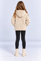 Girl's Hooded Plush Cardigan with Zipper, Floral Embroidery, Pockets, Soft Textured Winter Jacket Ak4125 - 5