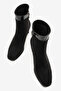 Women's High Heeled Ankle Boots Vegan Leather Isaline Suede Black - 4