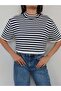 High Collar Striped Knitwear Blouse - 3
