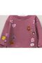 Simit Yaka Teddy Bear Printed Sweatshirt/Elastic Waist Sweatpants 3-Strap Set - 4