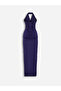 Halter Yaka Maxi Elbise - 2