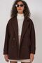 Bdart Relaxed Fit Shawl Collar Buttoned Coat - 3