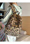 Leopard Print Plush Backpack - 5