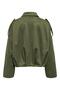 Women's Low-Shoulder Long Sleeve Bomber Jacket - Moon - 7
