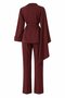 Burgundy Self-Shawl Set of 2 - 2Y8752 - 2