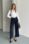 Maxi Pleated Belted High Waist Palazzo Trousers - 5