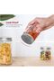 Mason Jar, with a sealed metal regular lid (8oz/250ml), a sealed clear glass jar, used for dess - 4