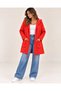 New Season Premium Quality Hooded Long Women's Cardigan with Pockets – Ribbed Sleeve Detail - 3