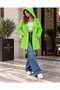 New Season Premium Quality Hooded Long Women's Cardigan with Pockets – Ribbed Sleeve Detail - 4