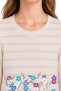 14009-26 Girl's Floral You Printed Seasonal Combed Cotton Sweatshirt - 7