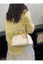 Solid Handbag with Charm - 4