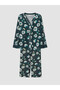 Alita City with a Difference from Lcw Dream Green Floral Long Sleeve Women's Pajama Set - 5