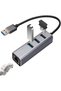 موزع USB C، موزع بيانات USB فائق النحافة، موزع بيانات عالي السرعة، موزع USB محمول للتمديد، موزع USB متعدد المنافذ.