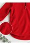Soft Textured Zippered High Collar Winter Unisex Girls' and Boys' Fleece Sweatshirt - 4