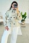 Buttoned Short Trench Coat 7K082 - 4