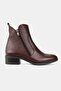Women's Burgundy Genuine Natural Leather Boots & Booties, Sizes 36-41 - 6