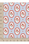 100% Cotton Fabric Panel Set 5 Different Patterns 30X60 cm – Vintage Floral, Heart and Bow Patterns, Blue and Red Tones - 5