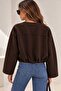 New Season Premium Quality Women's Crew Neck Jacket with Snap Pockets - 2