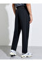 Black Solid Drawstring Waist Regular Fit Active Track Pants - 5