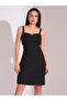 Black Sleeveless Sheath Dress for Daytime Wear - 5