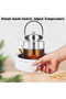 Electric Mini Coffee Pot Warmer Portable 800W Ceramic Stove Round Hot Plate Countertop Burner for Boiling Water Tea Coffee (Black Stove Electric) - 7